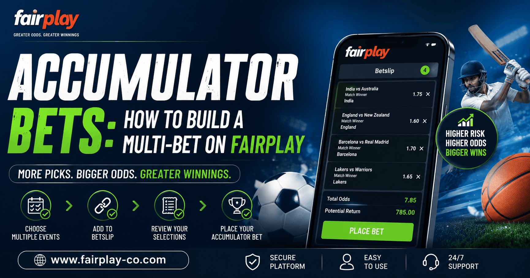 Accumulator Bets: How to Build a Multi-Bet on Fairplay
