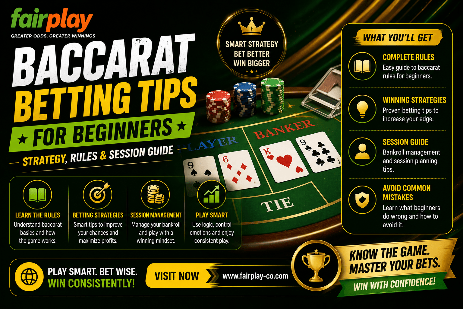 Baccarat Betting Tips for Beginners: Strategy, Rules & Session Guide