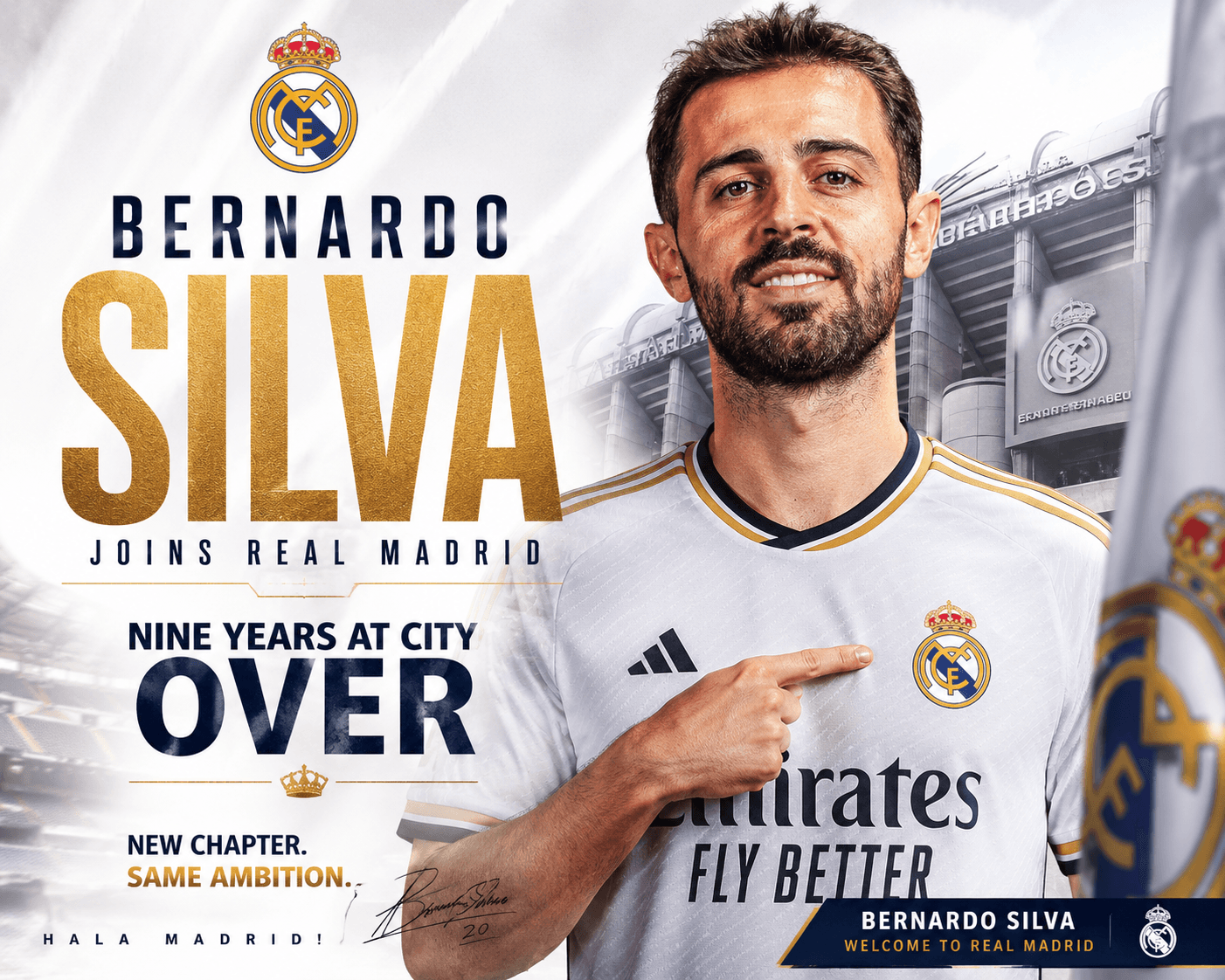 Bernardo Silva Joins Real Madrid: Nine Years at City Over