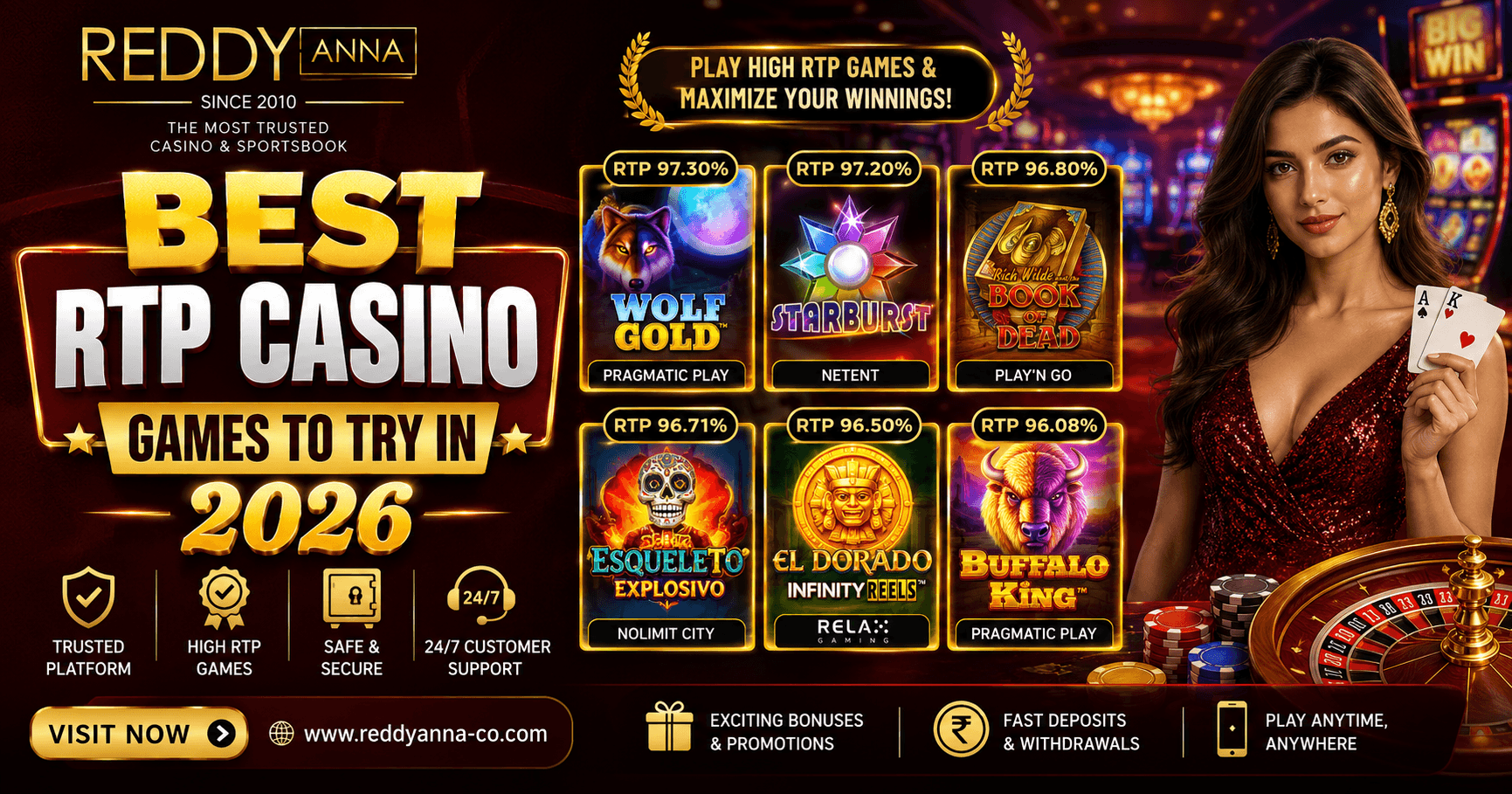 Best RTP Casino Games for 2026