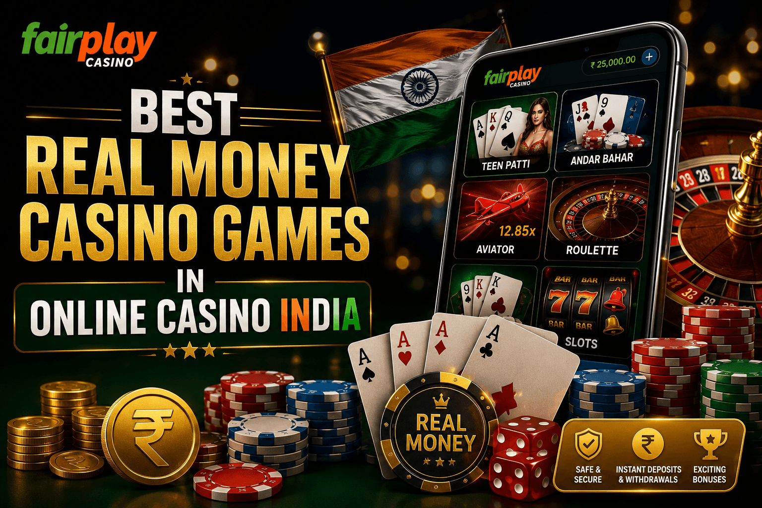 Best Real Money Casino Games in Online Casino India