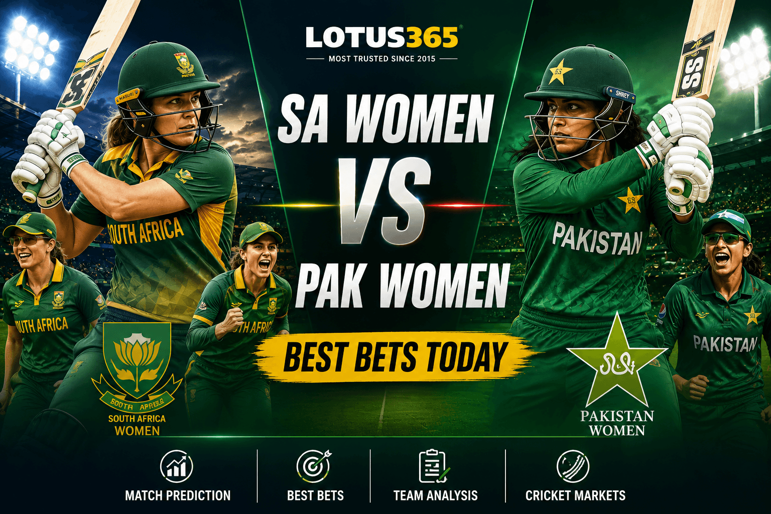 SA Women vs Pak Women Best Bets Today