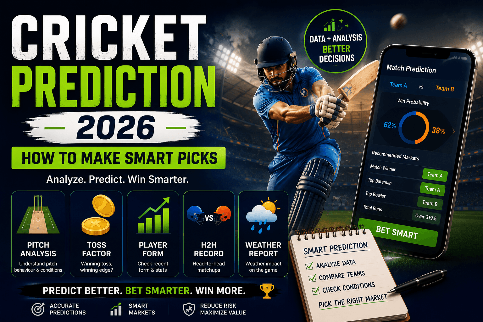 Cricket Prediction 2026: How to Make Smart Picks