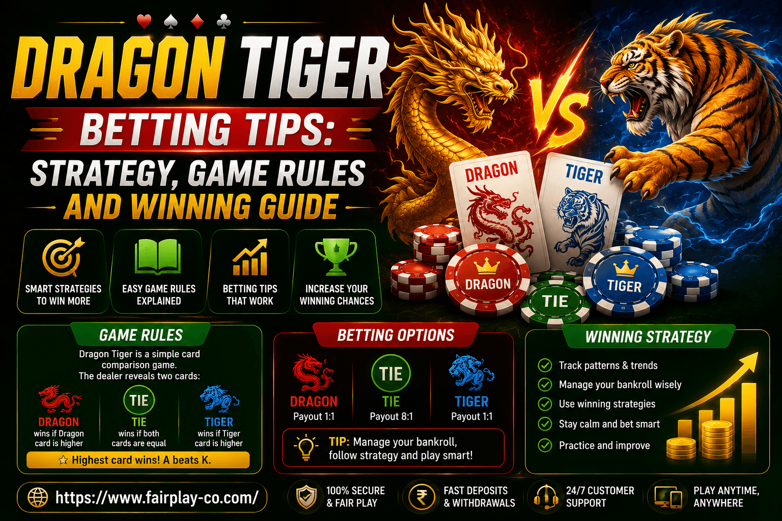 Dragon Tiger Betting Tips: Strategy, Game Rules and Winning Guide