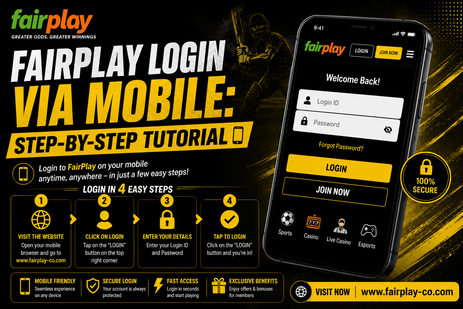FairPlay Login via Mobile: Step-by-Step Tutorial