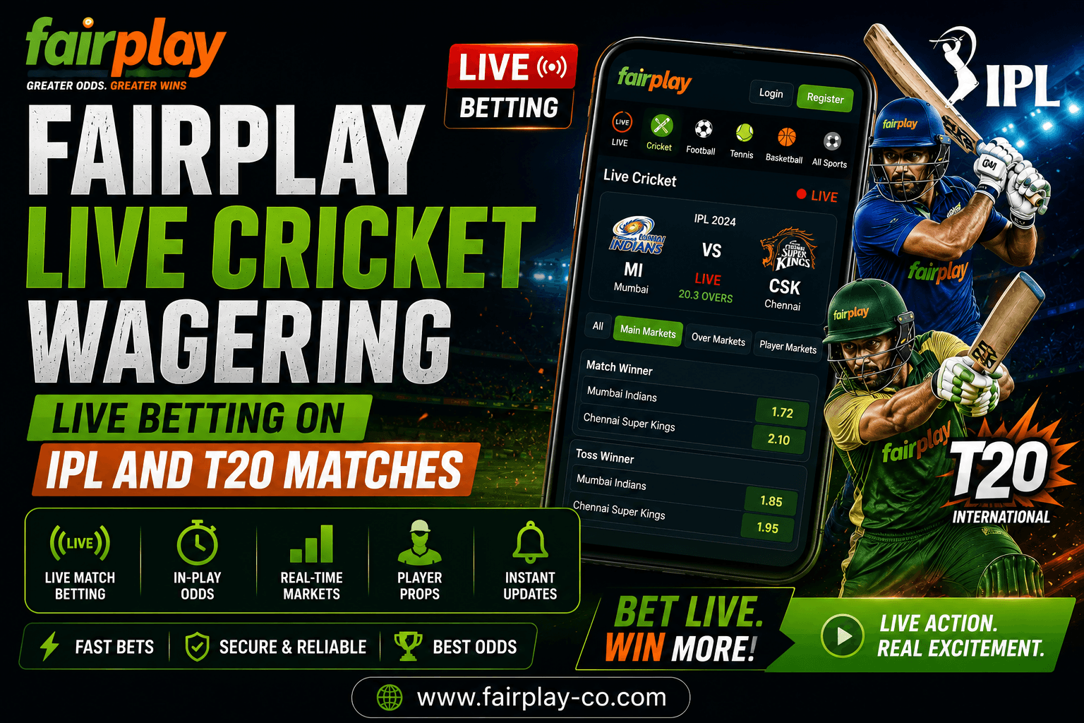Fairplay Live Cricket Wagering: Live Betting on IPL and T20 Matches