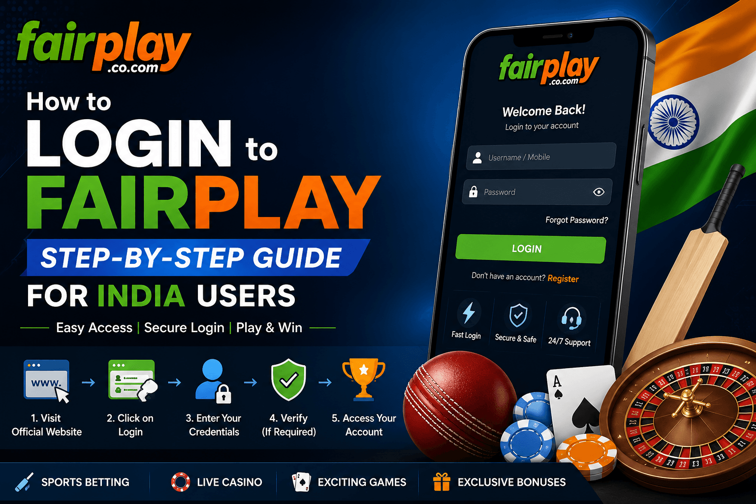 How to Login to FairPlay: Step-by-Step Guide for India Users