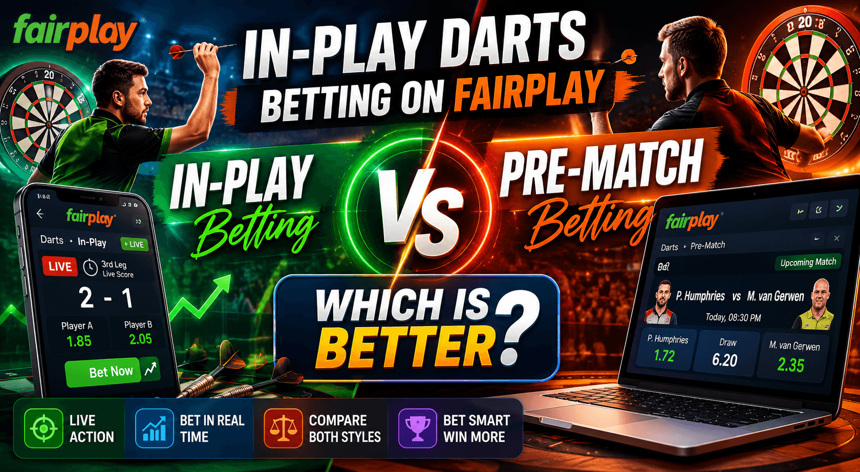 In-Play Darts Betting on Fairplay vs. Pre-Match Betting: Which Is Better?