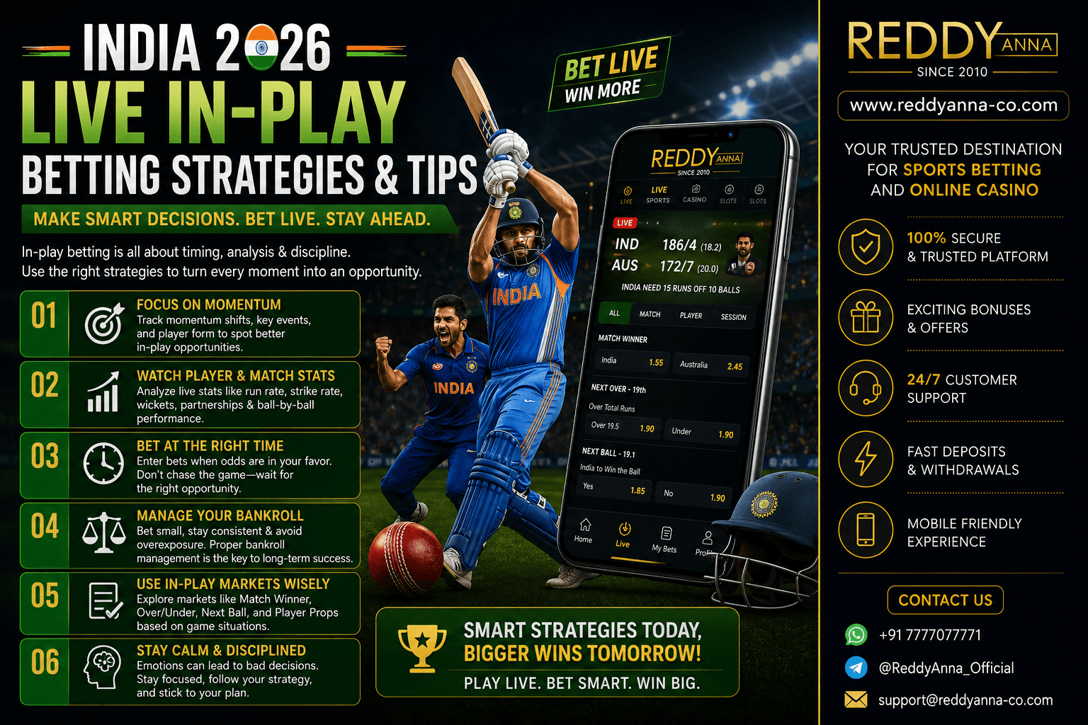 India 2026 Live In-Play Betting Strategies & Tips