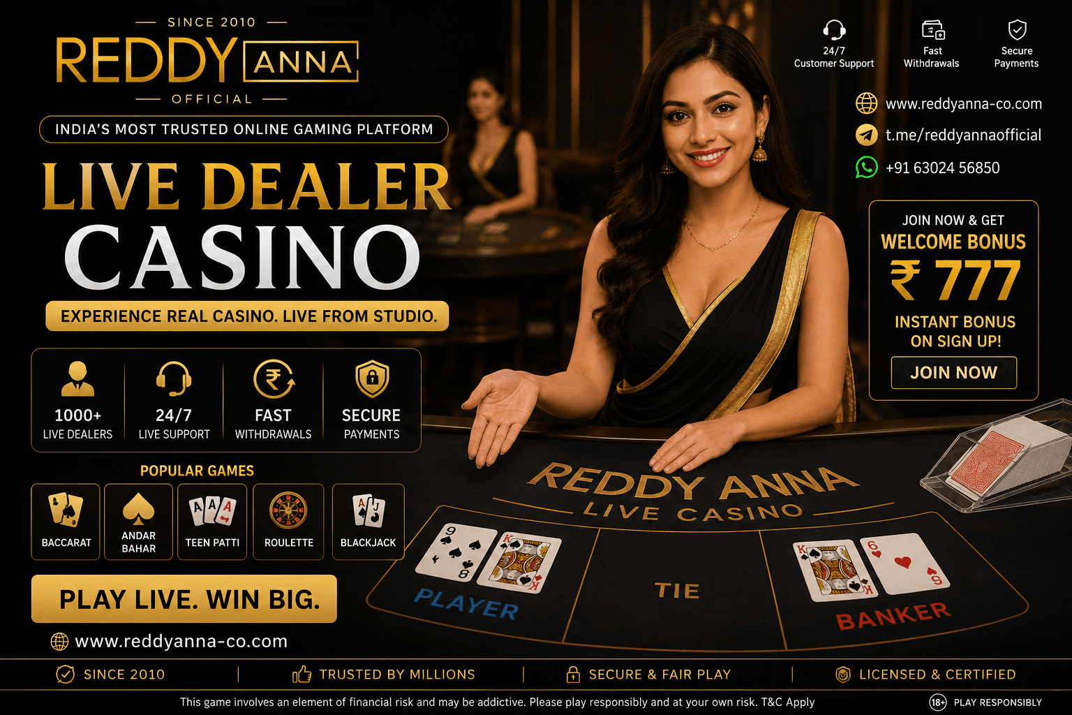 Live Dealer Casino India 2026: Blackjack, Roulette & Baccarat Guide