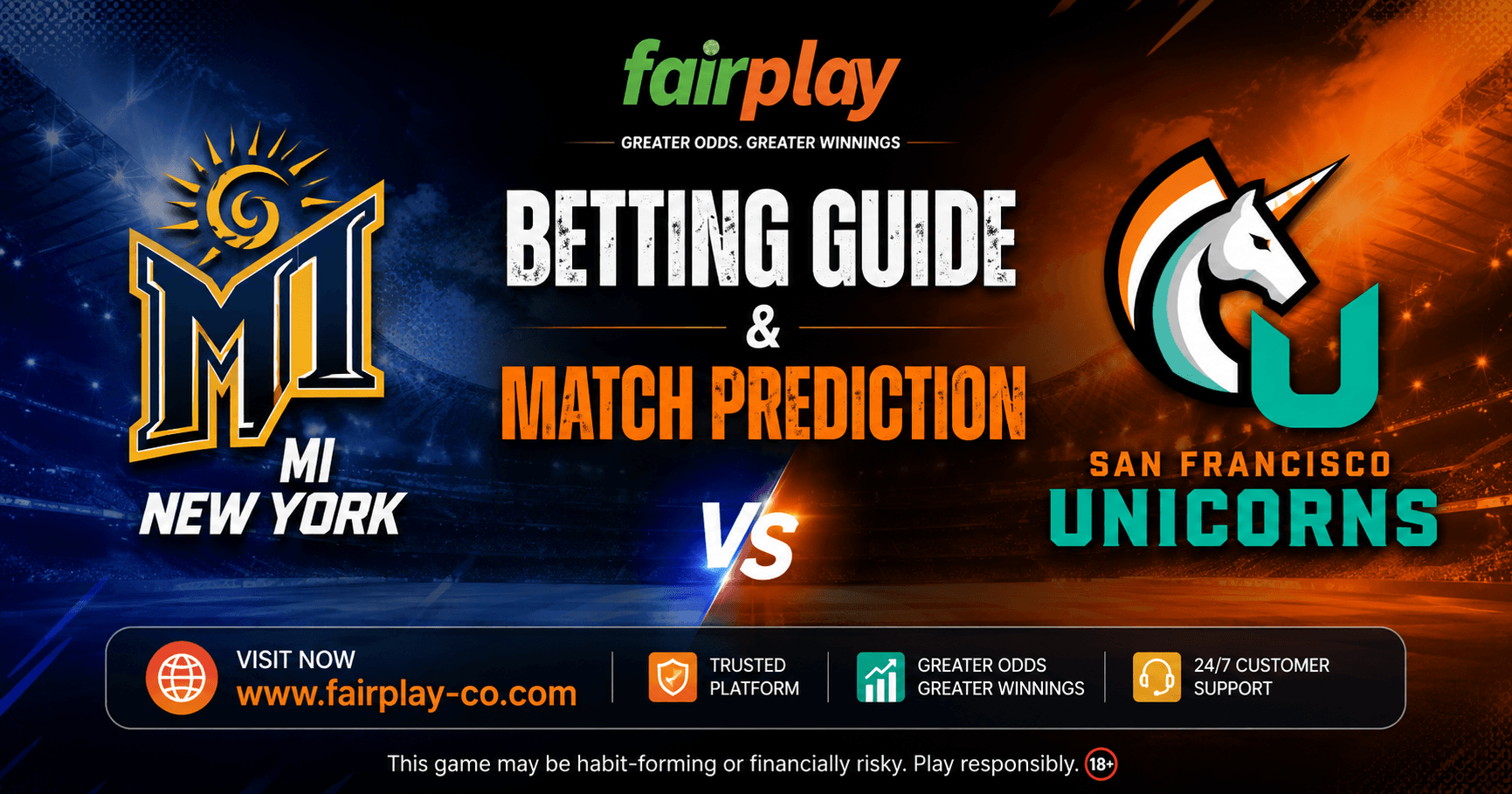 MI New York vs San Francisco Unicorns Betting Guide & Match Prediction