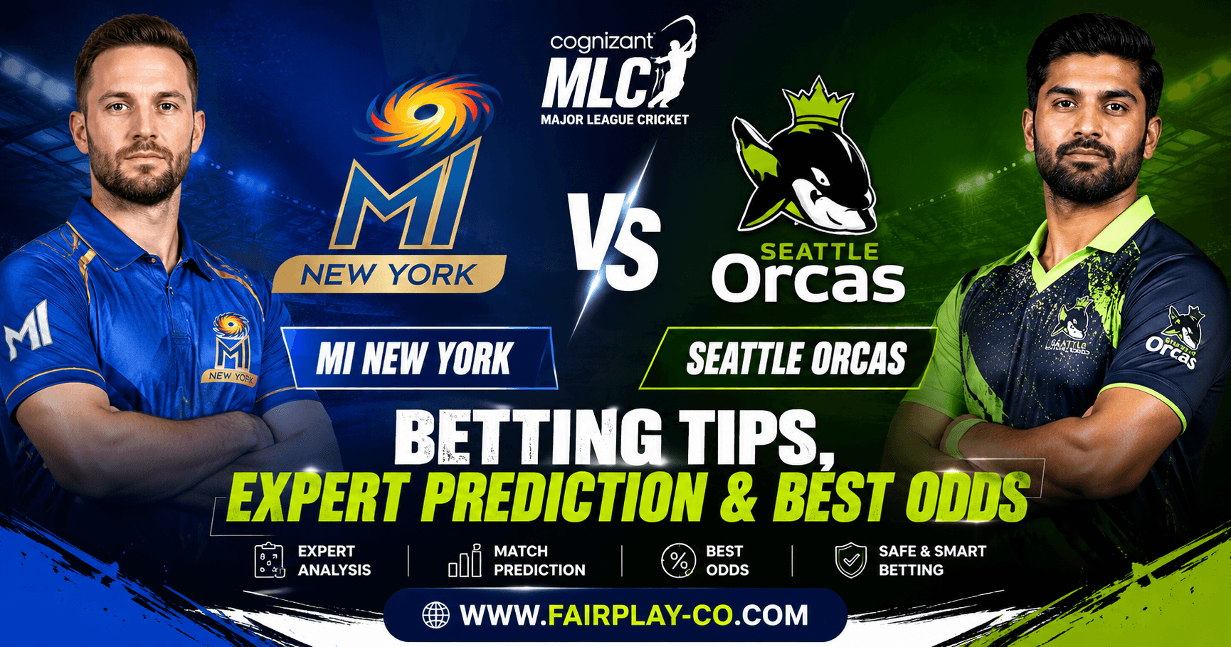 MI New York vs Seattle Orcas Betting Tips, Expert Prediction & Best Odds