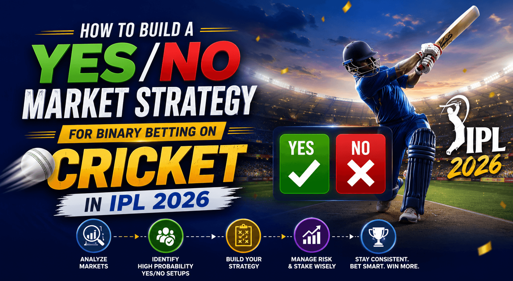 How to Build a Yes/No Market Strategy for Binary Betting on Cricket in IPL 2026