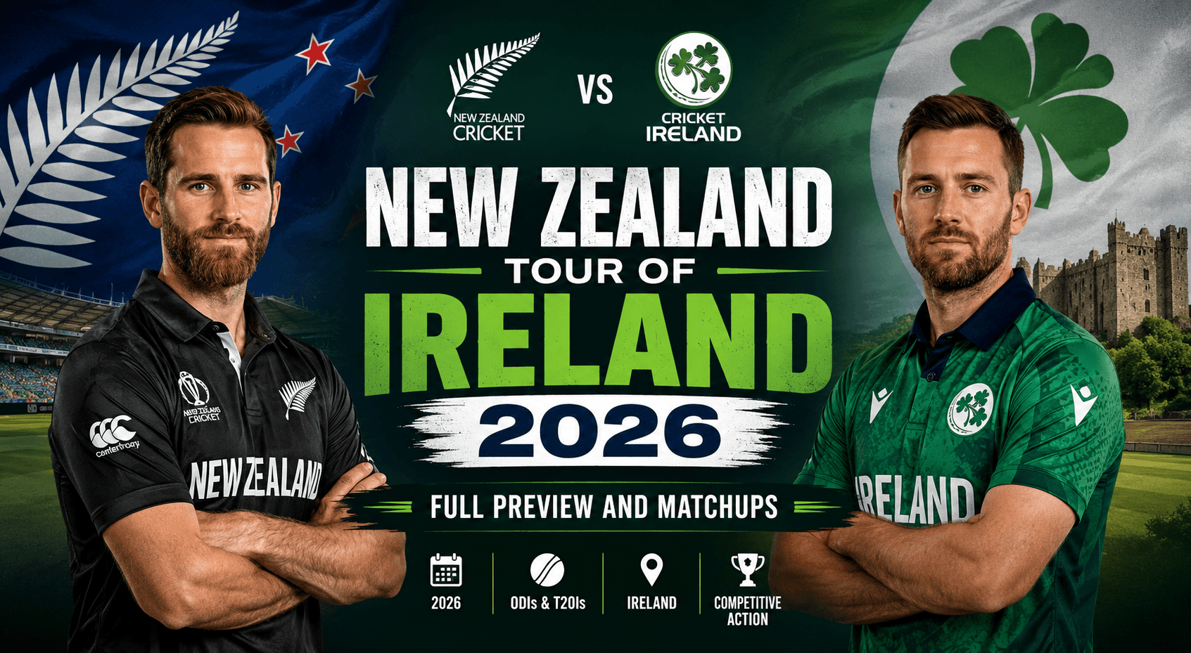 New Zealand Tour of Ireland 2026: Full Preview and Matchups