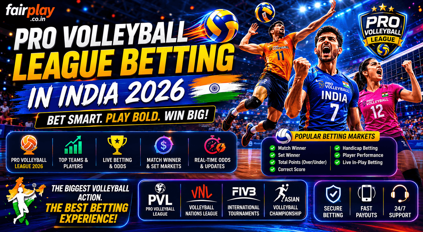 Pro Volleyball League Betting in India 2026