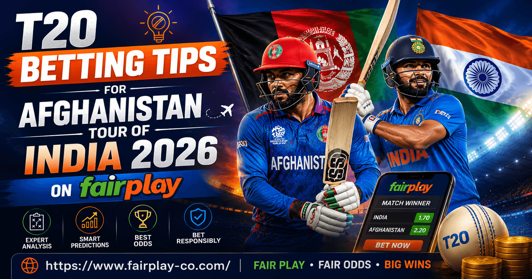T20 Betting Tips for Afghanistan Tour of India 2026 on FairPlay