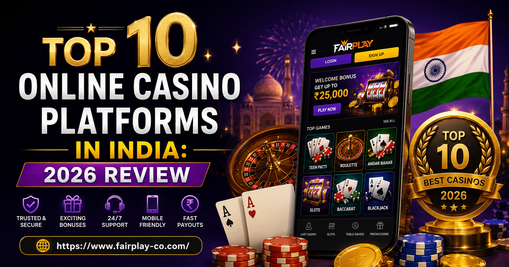 Top 10 Online Casino Platforms in India: 2026 Review