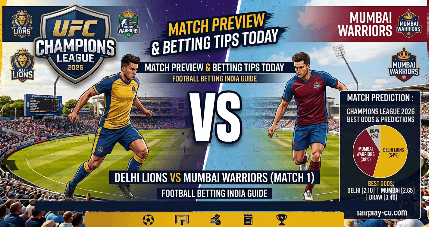 UFC Champions League 2026 Betting Tips Today: Predictions, Best Odds & Football Betting India Guide

